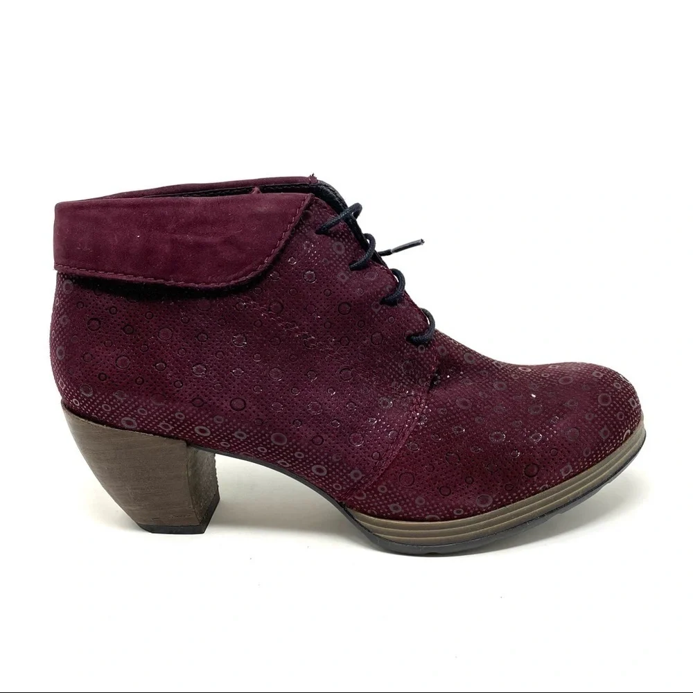 Wolky Jacquerie Leather boots bordo drops